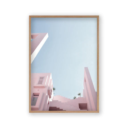 Pink Building Print - Blim & Blum