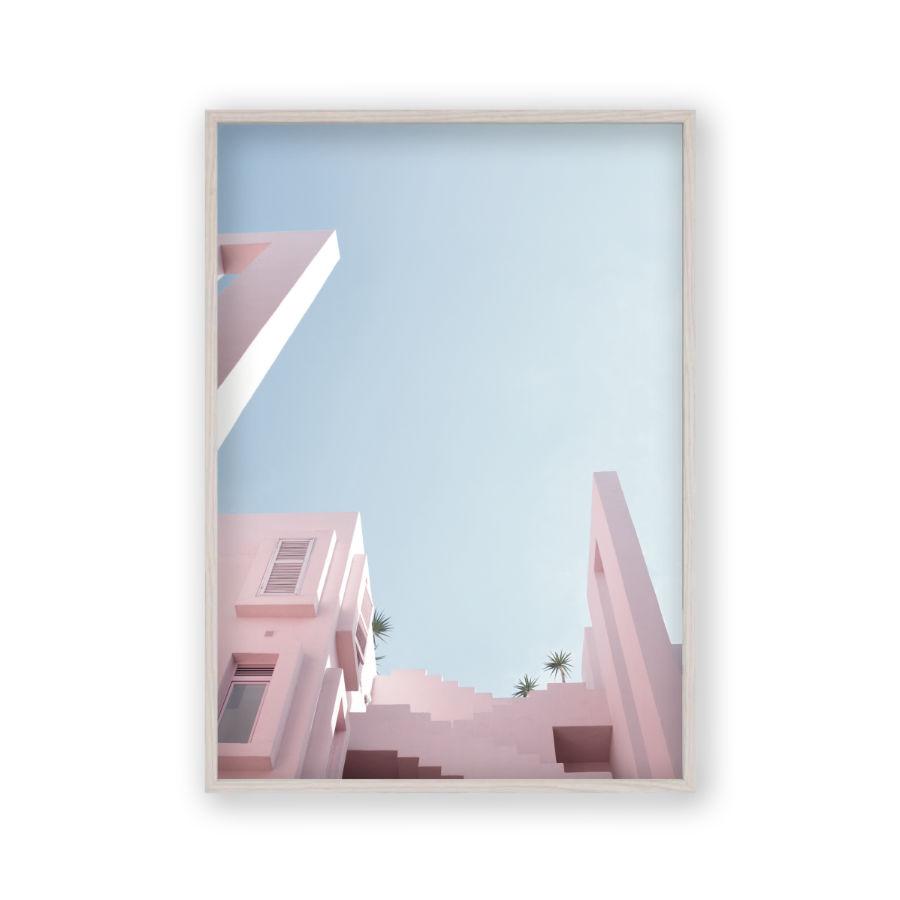 Pink Building Print - Blim & Blum