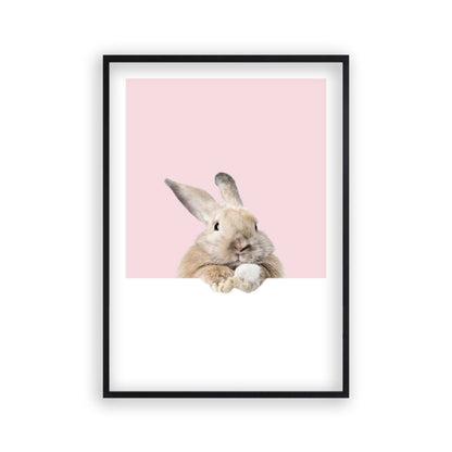 Rabbit Peeking Print