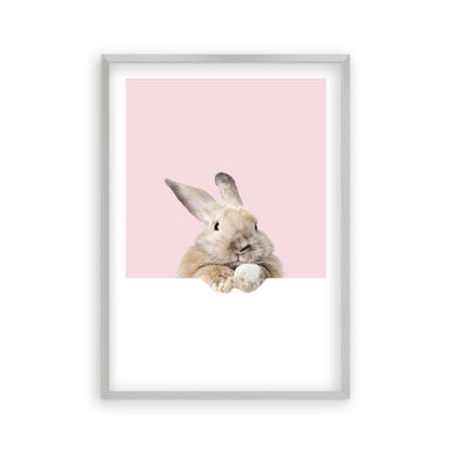 Rabbit Peeking Print