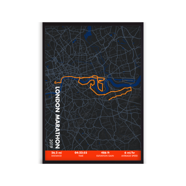 Personalised Race Map Print