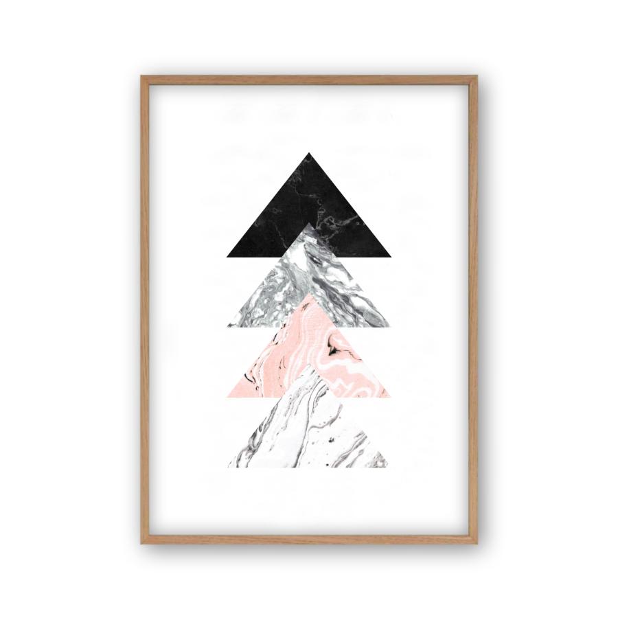 Triangles Marble Print - Blim & Blum