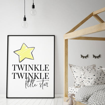Twinkle Twinkle Little Star Print
