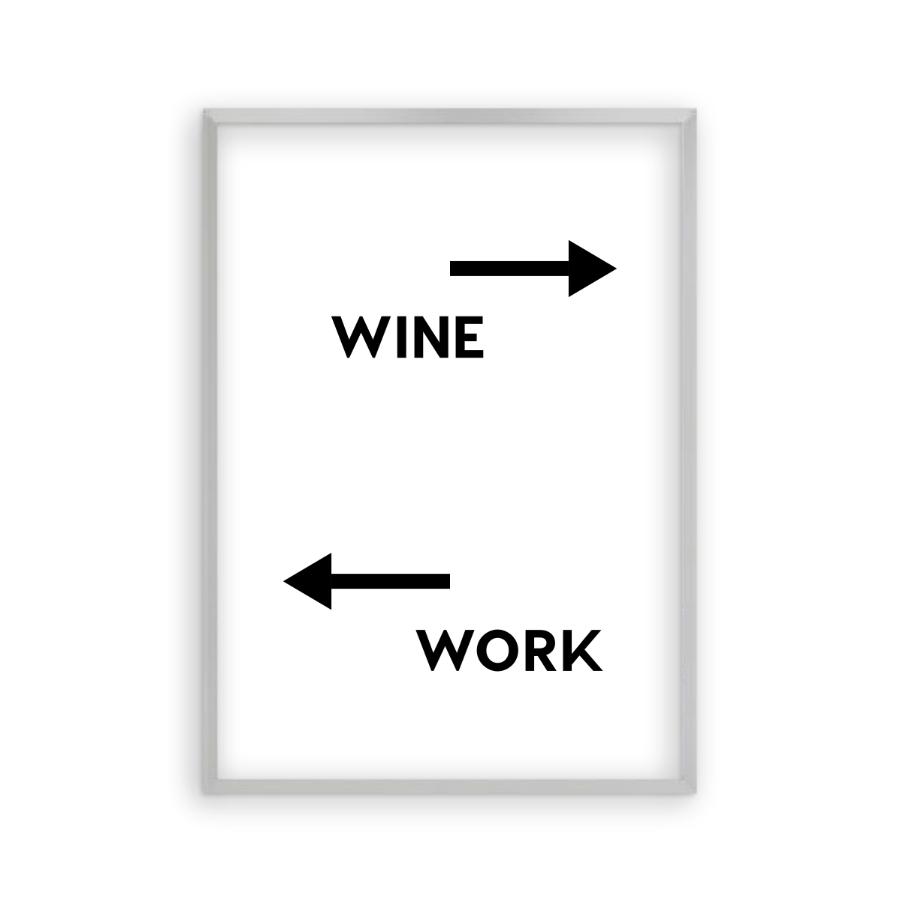 Personalised Drink Work Direction Print - Blim & Blum