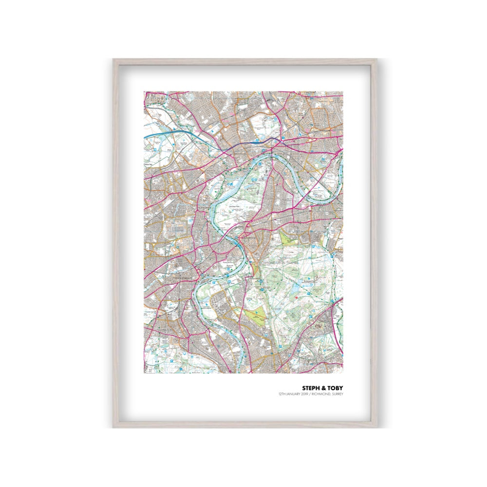 Personalised OS Map Print